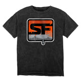 San Francisco Shock Mineral Wash Dipped T-Shirt - Front View