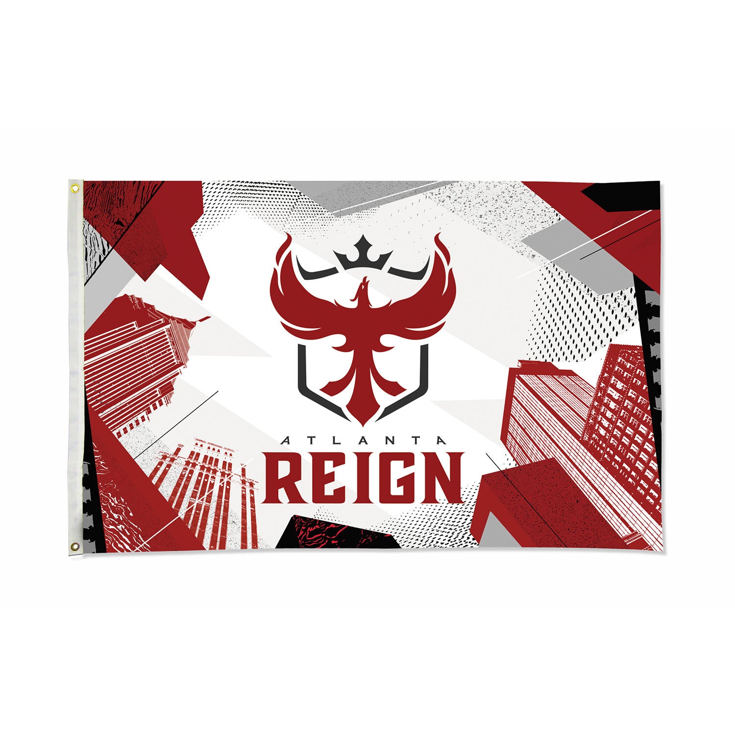 Atlanta Reign 3'x 5' Banner in Red - Front View