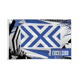 New York Excelsior 3'x 5' Banner in Blue - Front View