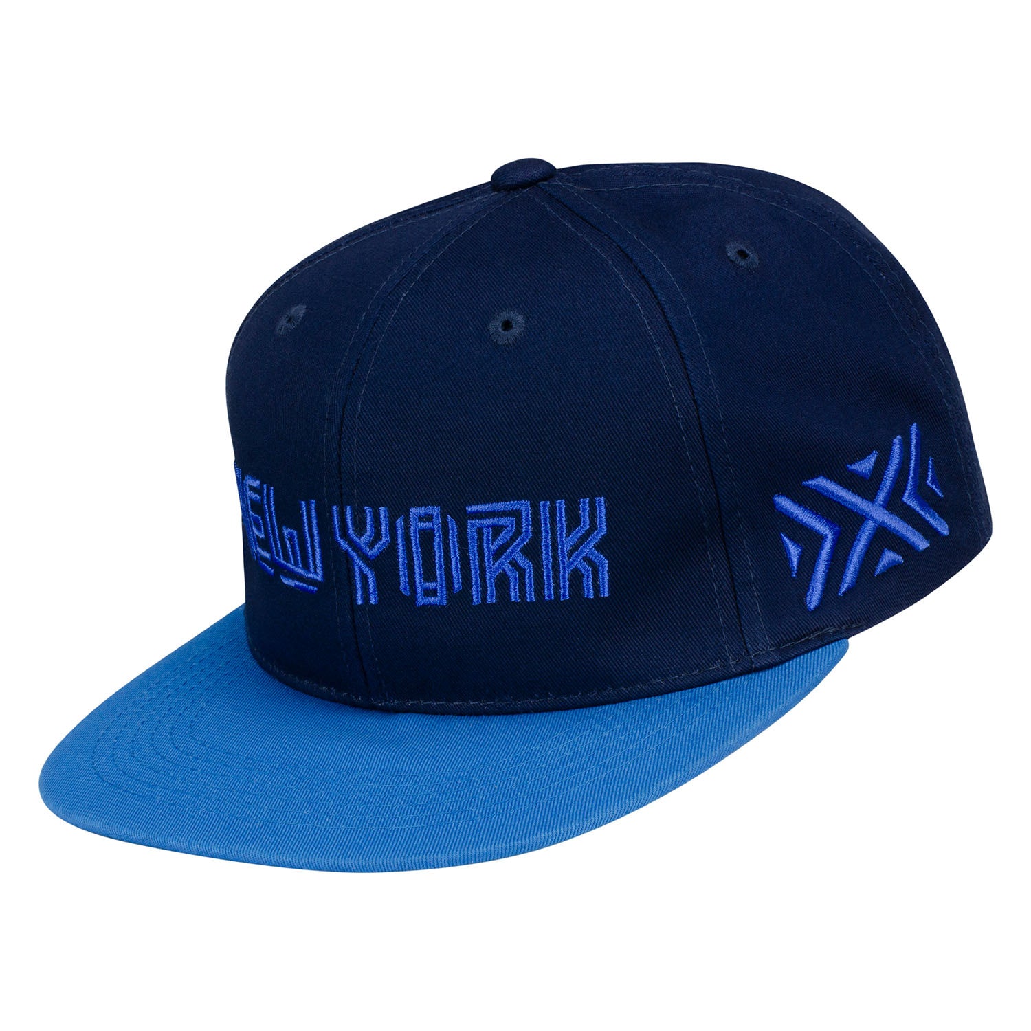 New York Excelsior Blue Snapback Hat - Left View