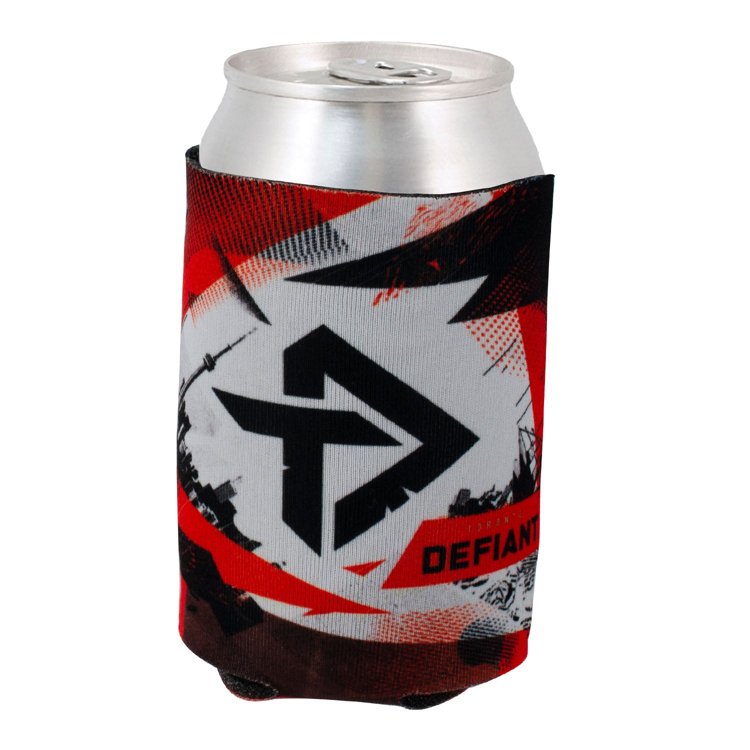 Toronto Defiant Can Cooler in Red - Front Can View