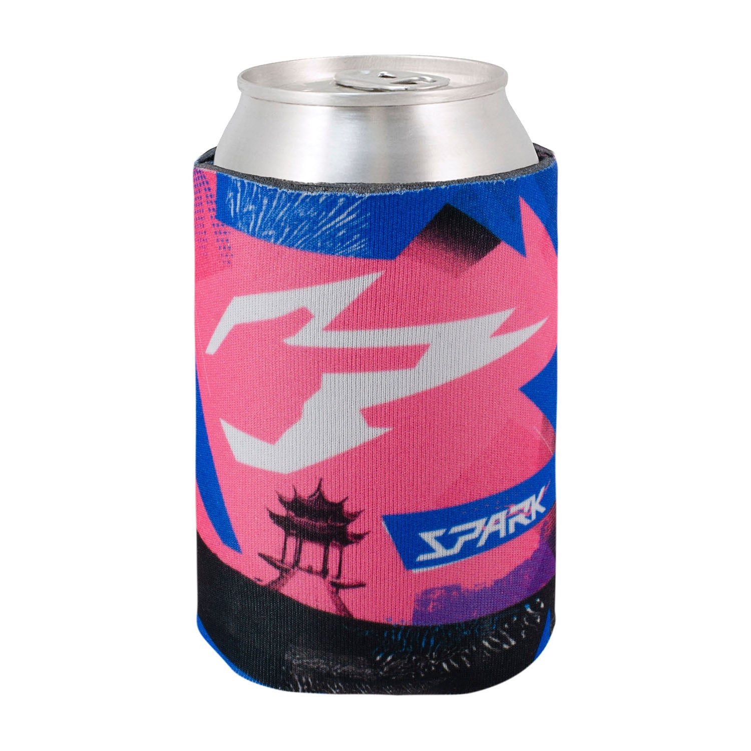 Hangzhou Spark Can Cooler in Pink - Front Can View