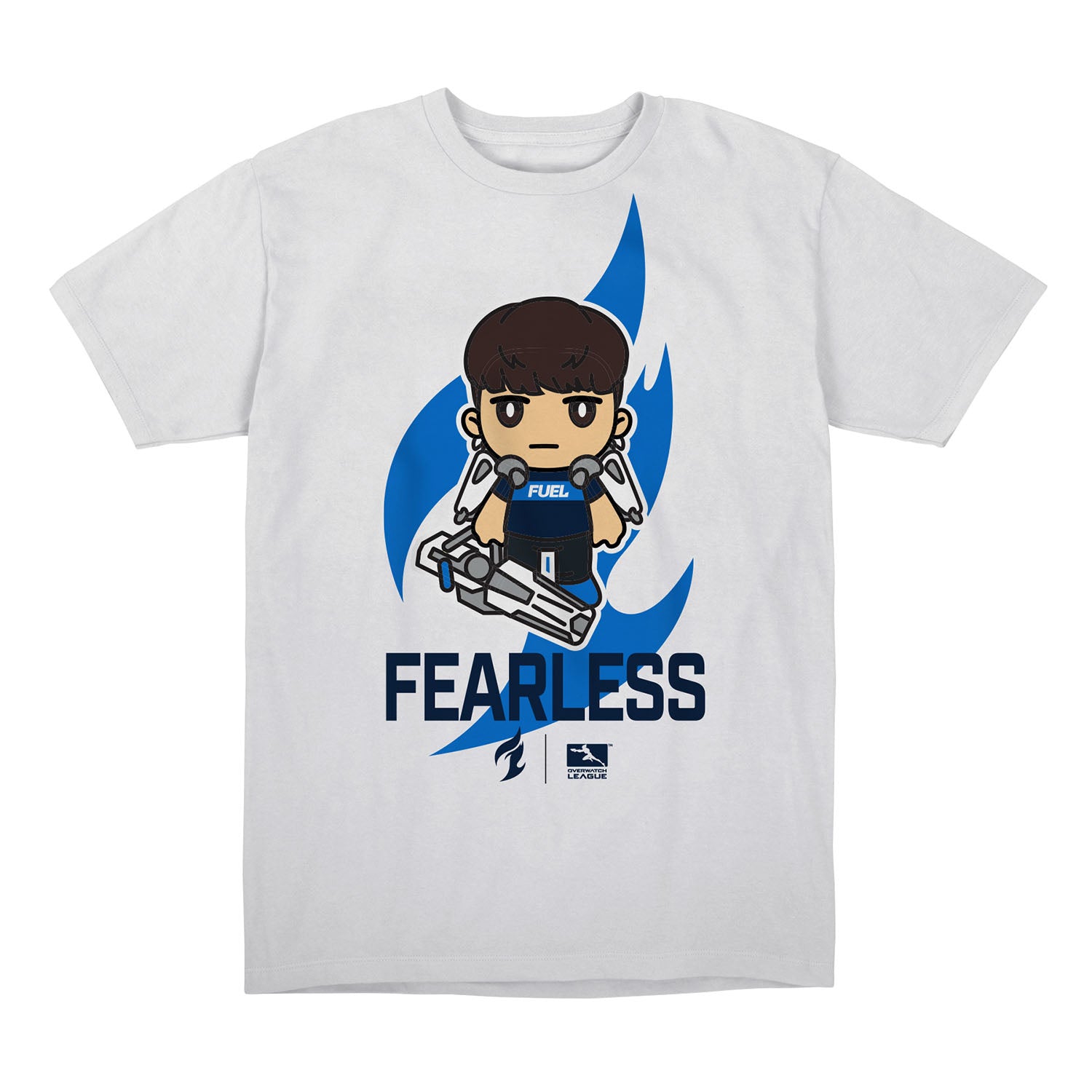 Dallas Fuel FEARLESS Chibi Player T-Shirt - Front View