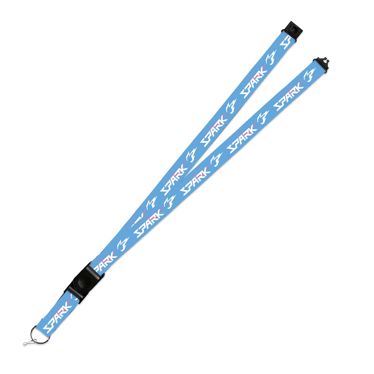 Hangzhou Spark Lanyard in Blue - Front View