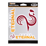 Paris Eternal 3-Pack Decals in Red - Front View