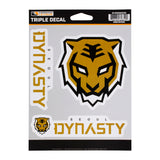 Seoul Dynasty 3-Pack Decals in Gold - Front View