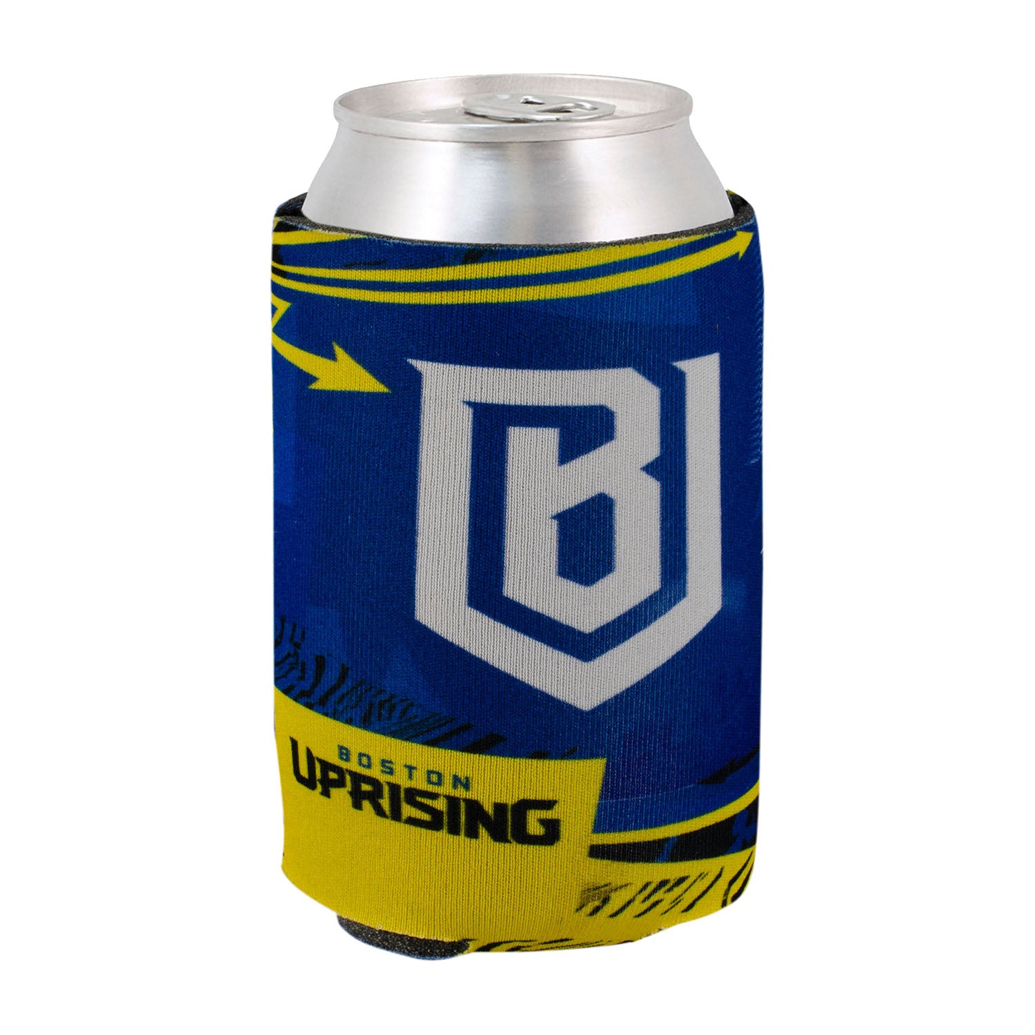 Boston Uprising Can Cooler in Blue - Front View