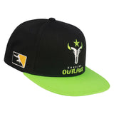 Houston Outlaws Black Snapback Hat - Right View