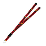 Shanghai Dragons Lanyard in Red - Front View
