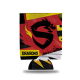 Shanghai Dragons Can Cooler in Red - Front View