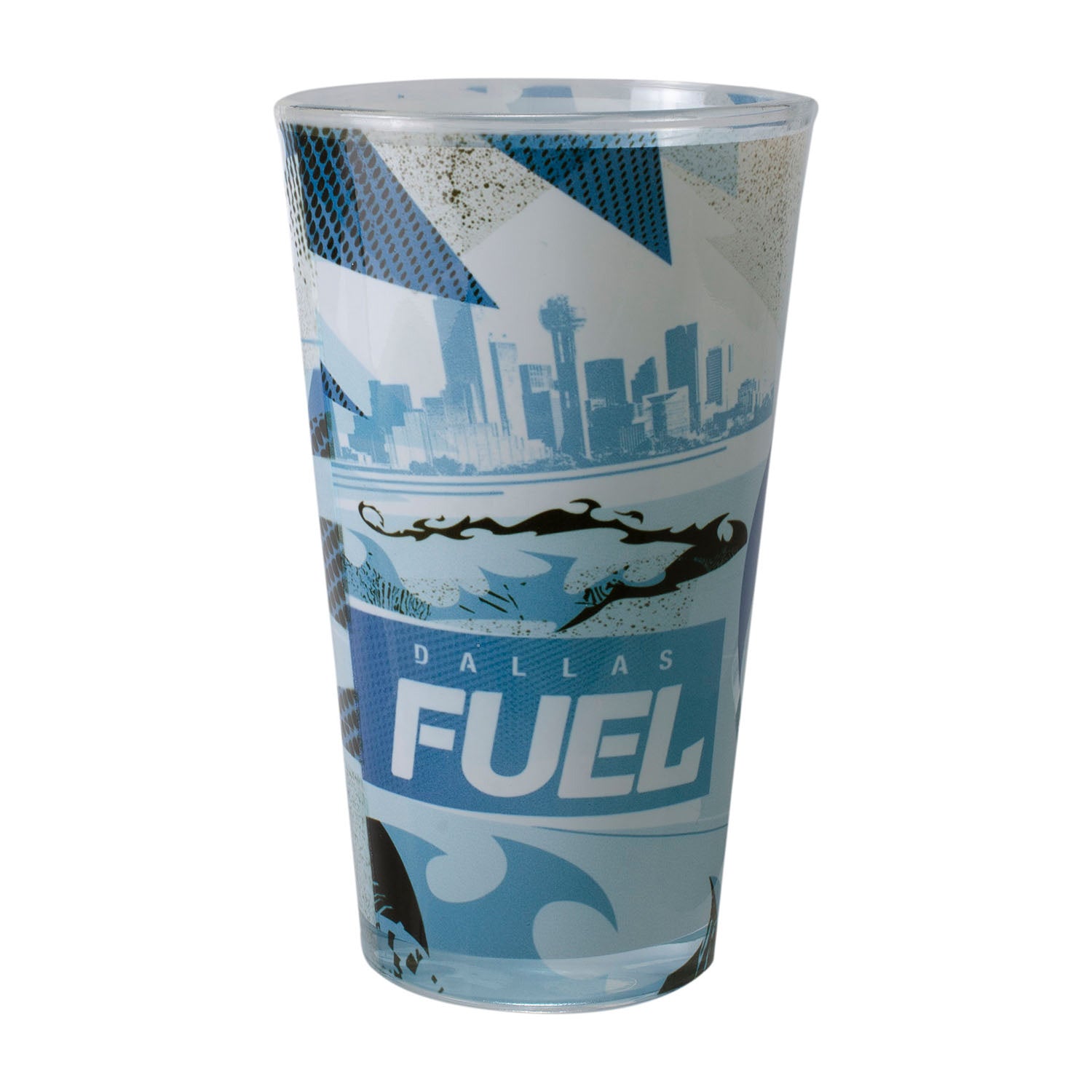 Dallas Fuel 16oz Sublimated Pint Glass - Front View