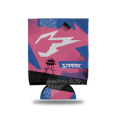 Hangzhou Spark Can Cooler in Pink and Blue - Front View
