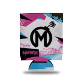 Florida Mayhem Can Cooler in White - Front View