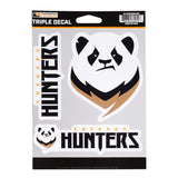 Chengdu Hunters 3-Pack Decals in Black - Front View