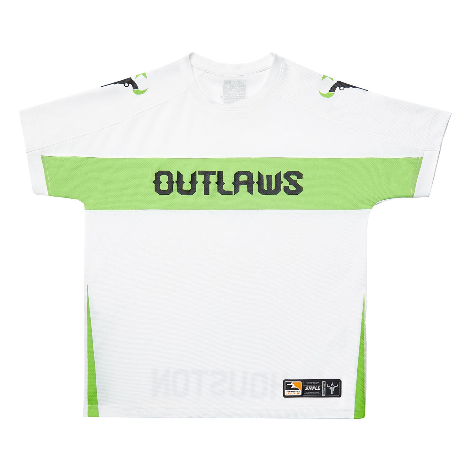 Houston Outlaws White Jersey - Front View