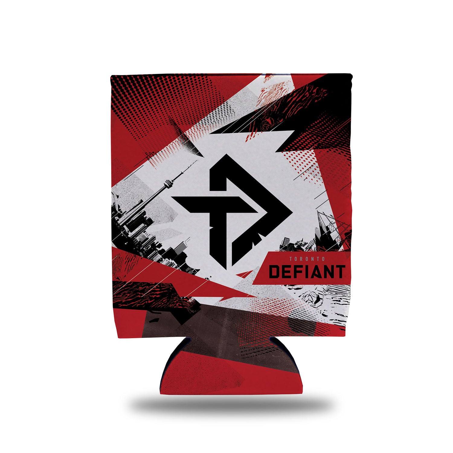 Toronto Defiant Can Cooler in Red - Front View