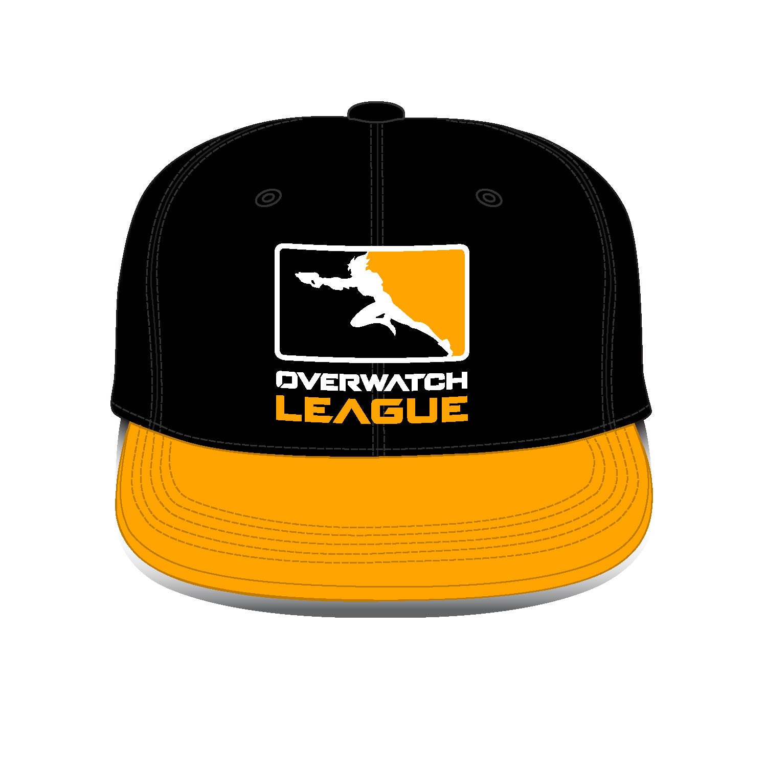 Overwatch League Black Snapback Hat - Front View