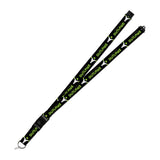 Houston Outlaws Lanyard in Black - Front View