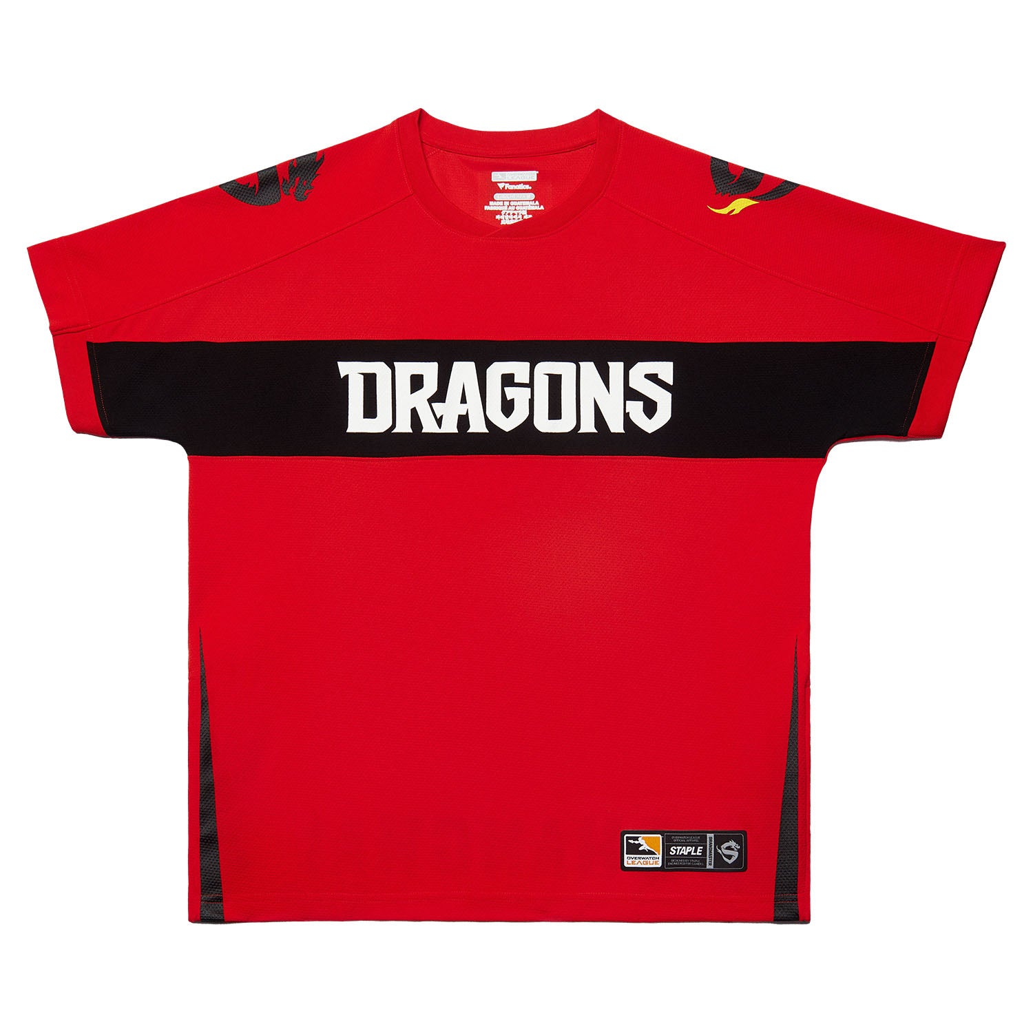 Shanghai Dragons Red Jersey - Front View