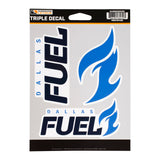Dallas Fuel 3-Pack Decals in Blue - Front View