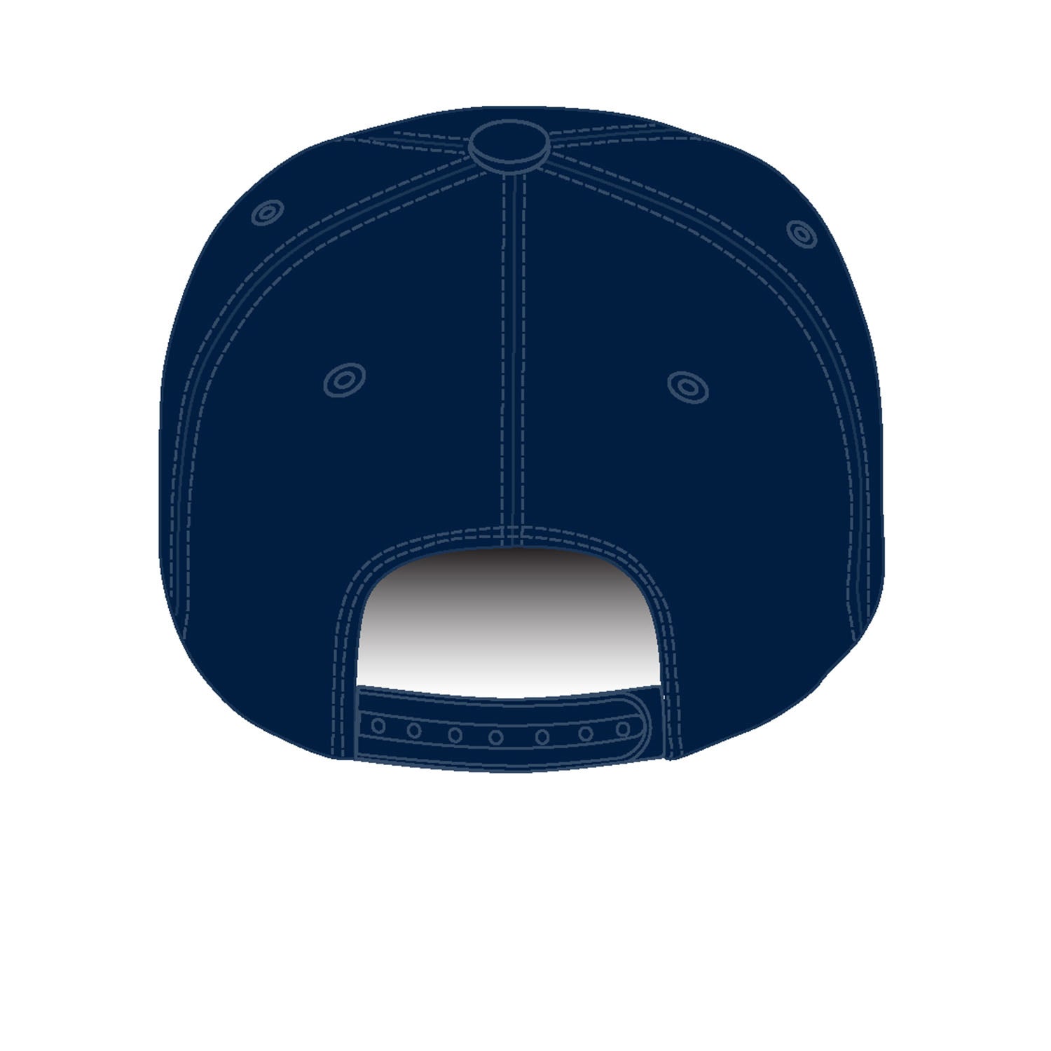 Dallas Fuel Blue Snapback Hat - Back View