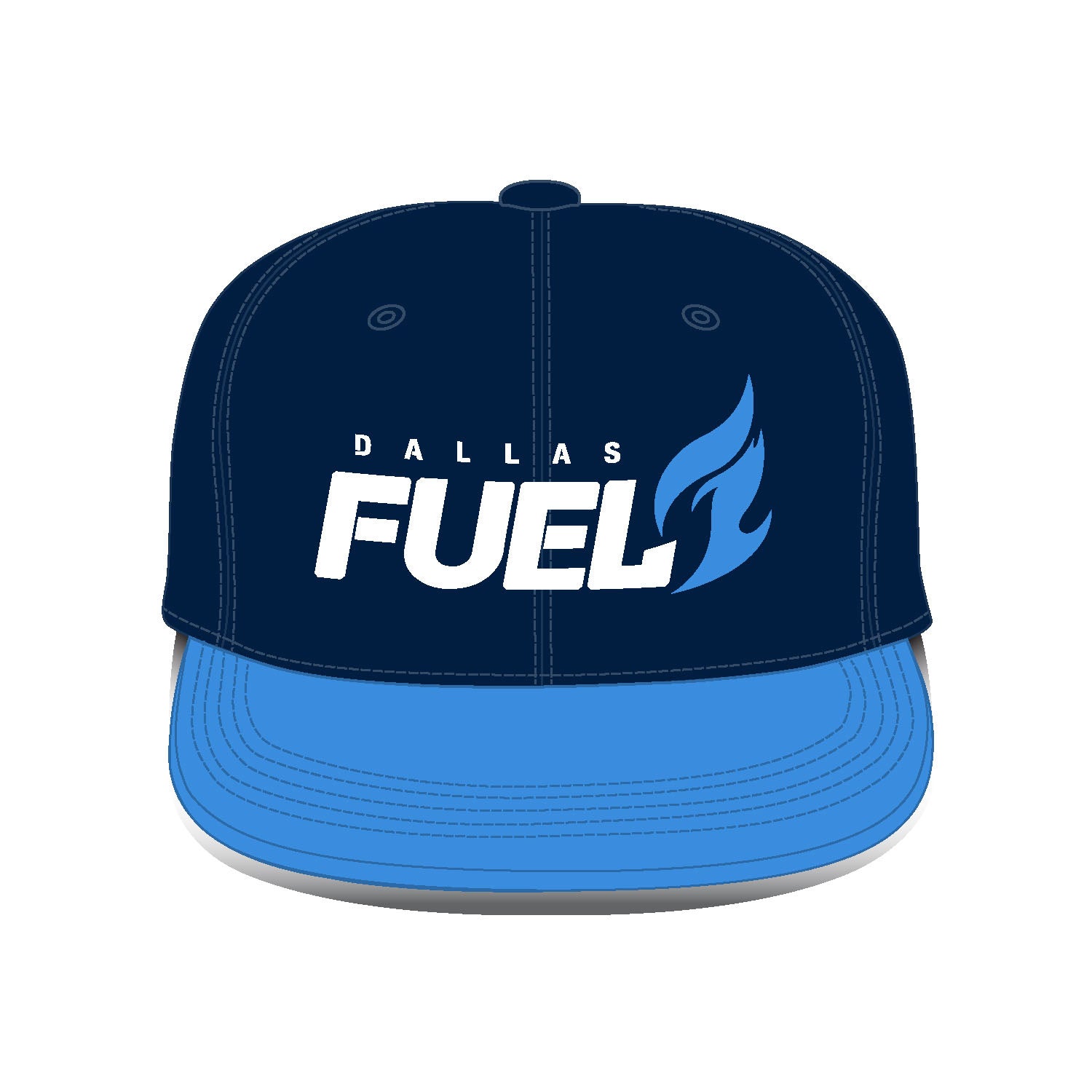 Dallas Fuel Blue Snapback Hat - Front View
