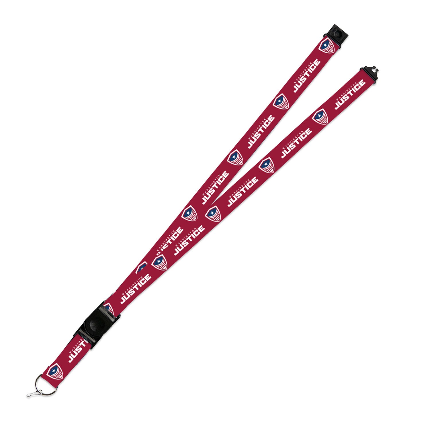 Washington Justice Lanyard in Red - Front View
