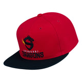 Shanghai Dragons Red Snapback Hat - Left View