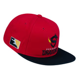 Shanghai Dragons Red Snapback Hat - Right View