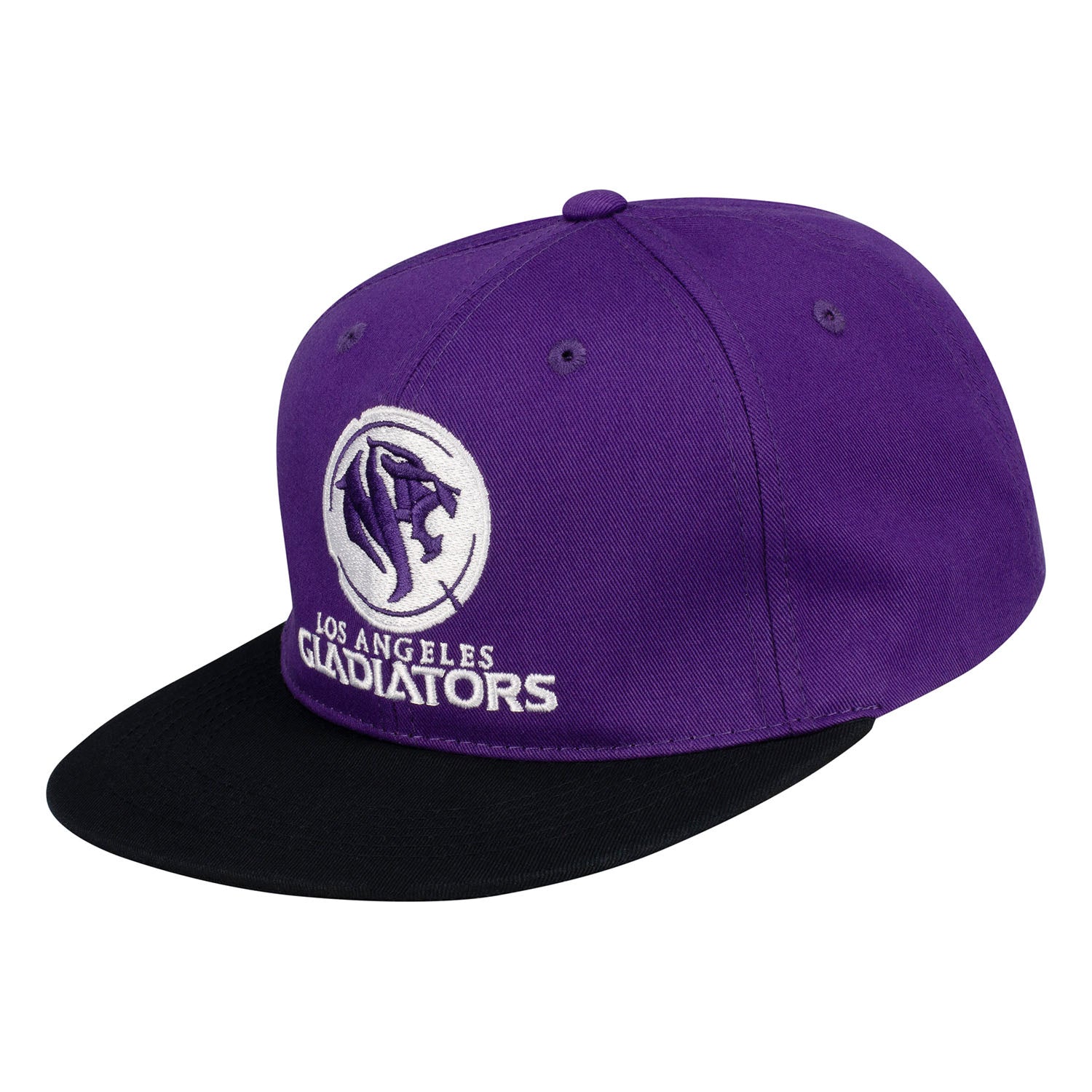 Los Angeles Gladiators Purple Snapback Hat - Left View