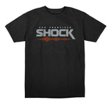San Francisco Shock Black Team Identity T-Shirt - Front View