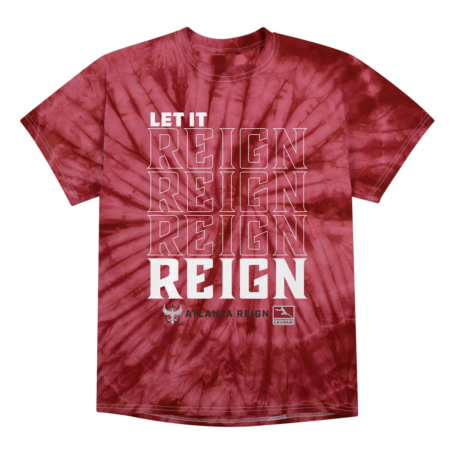 Atlanta Reign Tie-Dye Chibi Mascot T-Shirt - Front View