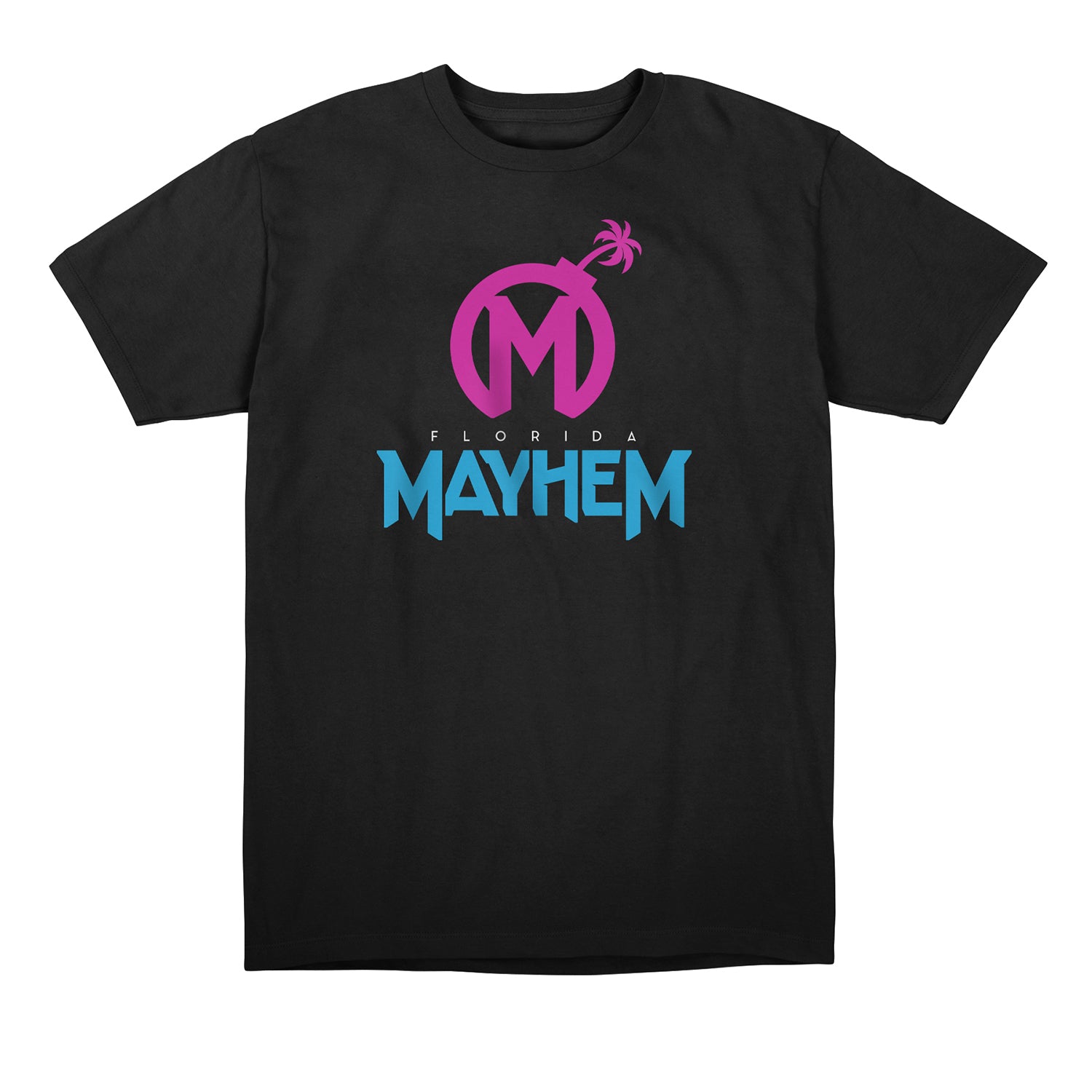 Florida Mayhem Black Team Identity T-Shirt - Front View
