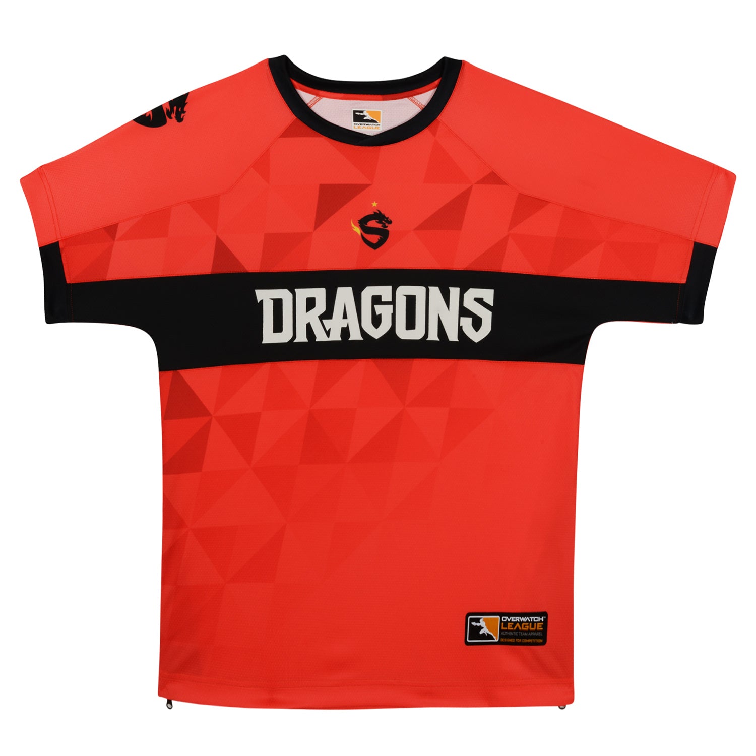 Shanghai Dragons Red 2023 Pro Jersey - Front View