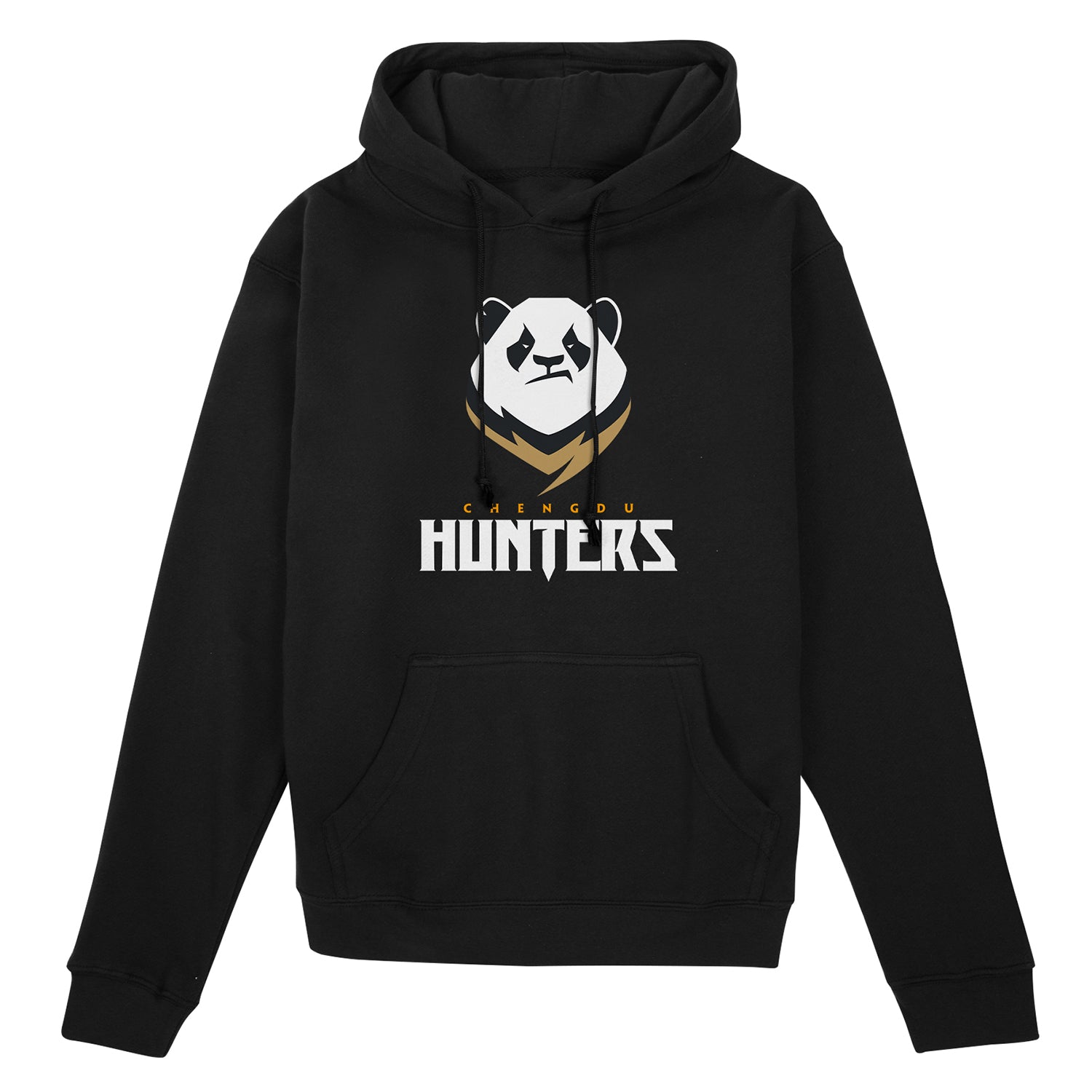 Chengdu Hunters Black Logo Hoodie - Front View