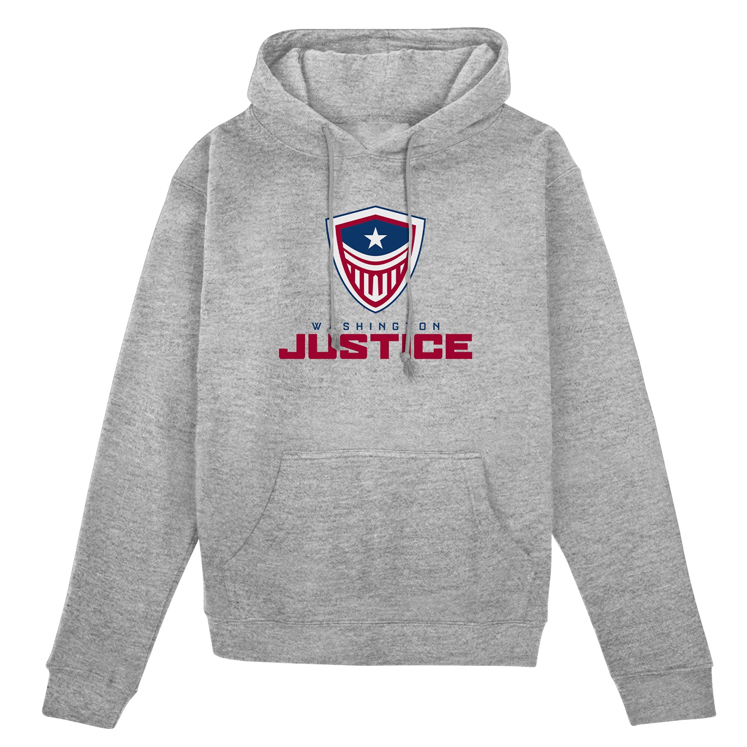 Washington Justice Grey Logo Hoodie - Front View