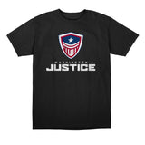 Washington Justice Black Team Identity T-Shirt - Front View