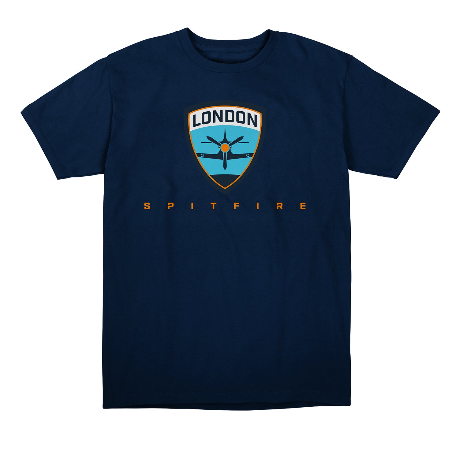 London Spitfire Blue Team Identity T-Shirt - Front View