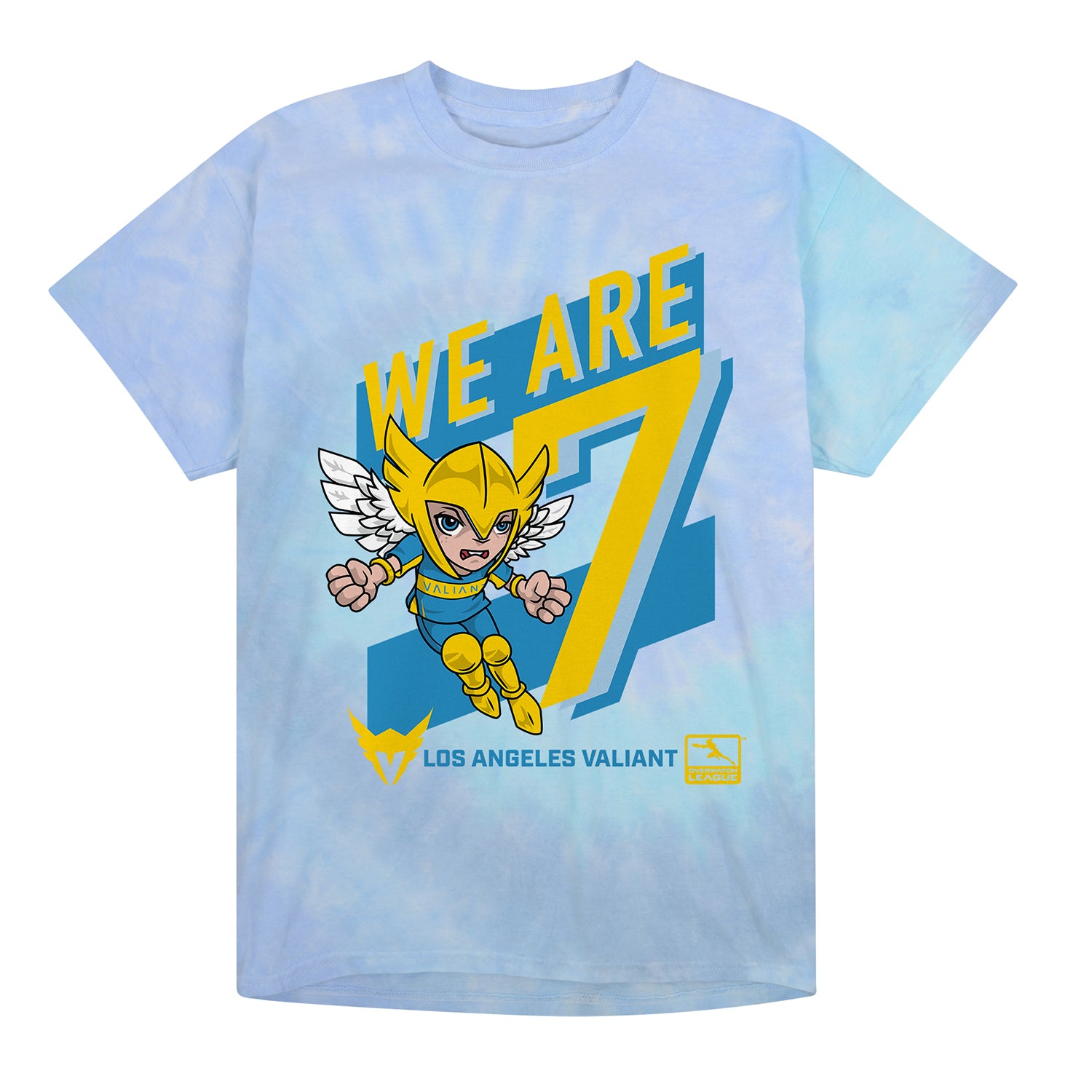Los Angeles Valiant Tie-Dye Chibi Mascot T-Shirt - Front View